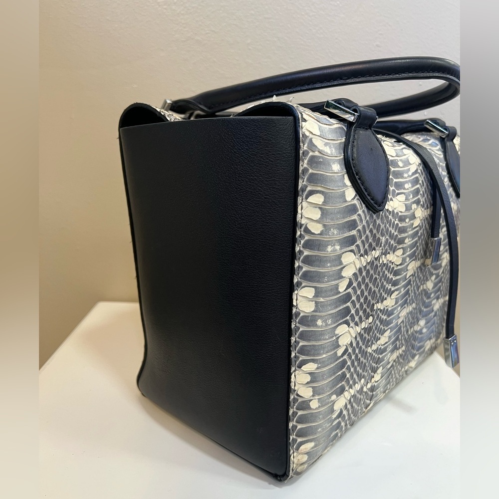 Michael Kors Collection Miranda Genuine Snakeskin Tote - Picture 5 of 11